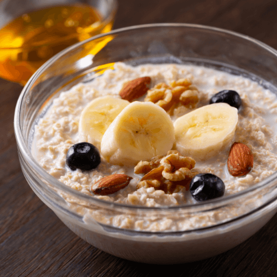 生はちみつと豆乳バナナスムージー